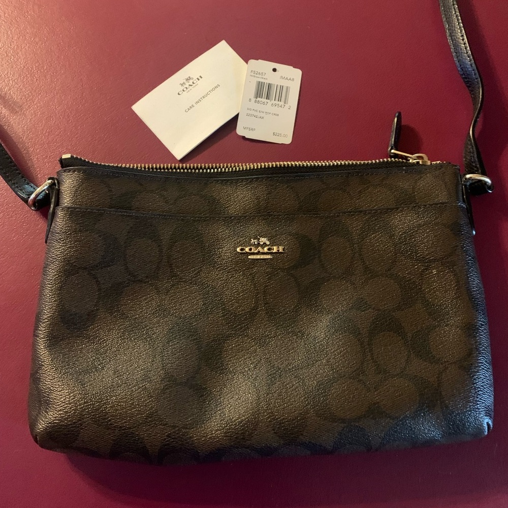 Coach Signature Black Crossbody Bag